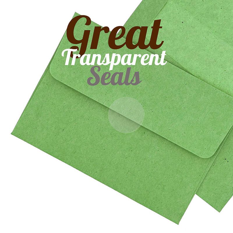 Crystal Clear Transparent Stickers, Round, 1.5-Inch, Self-Adhesive - 1000 Labels Per Roll