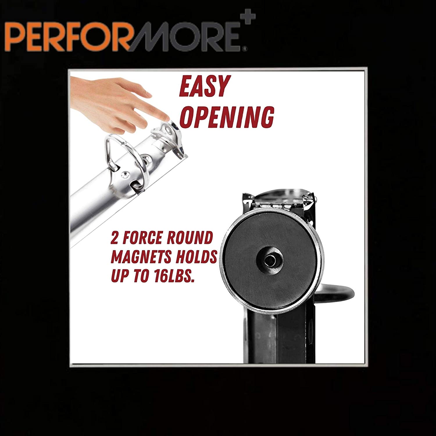 Magnetic 2 Ring Binder Locking Mechanism for Hanging A5 Paper (Size 5.5 x 8.5 Inch, Half Letter) – 1 Inch D Shaped Rings