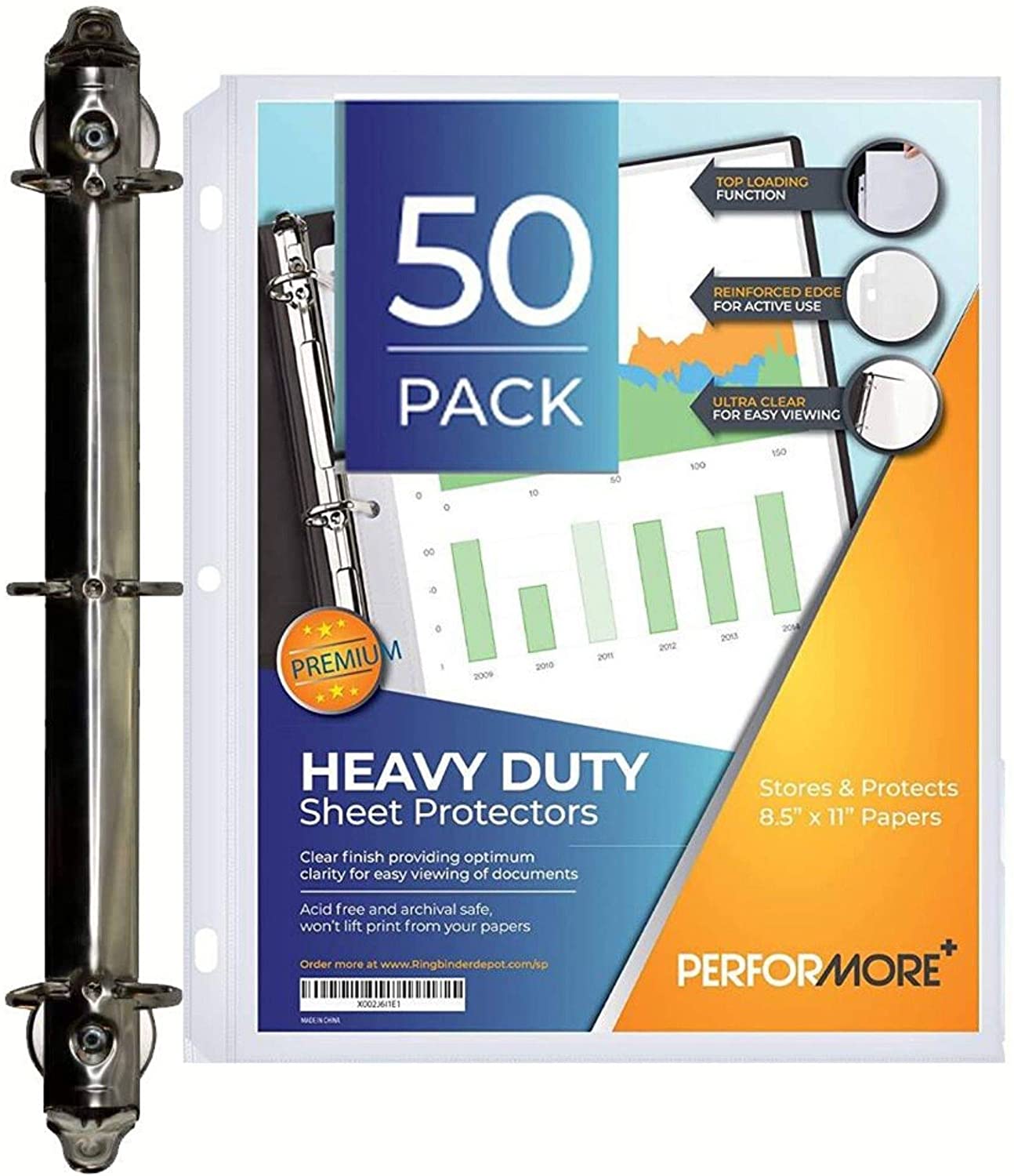 Magnetic 8.5 x 11 Inch 3 Ring Binder Locking Mechanism