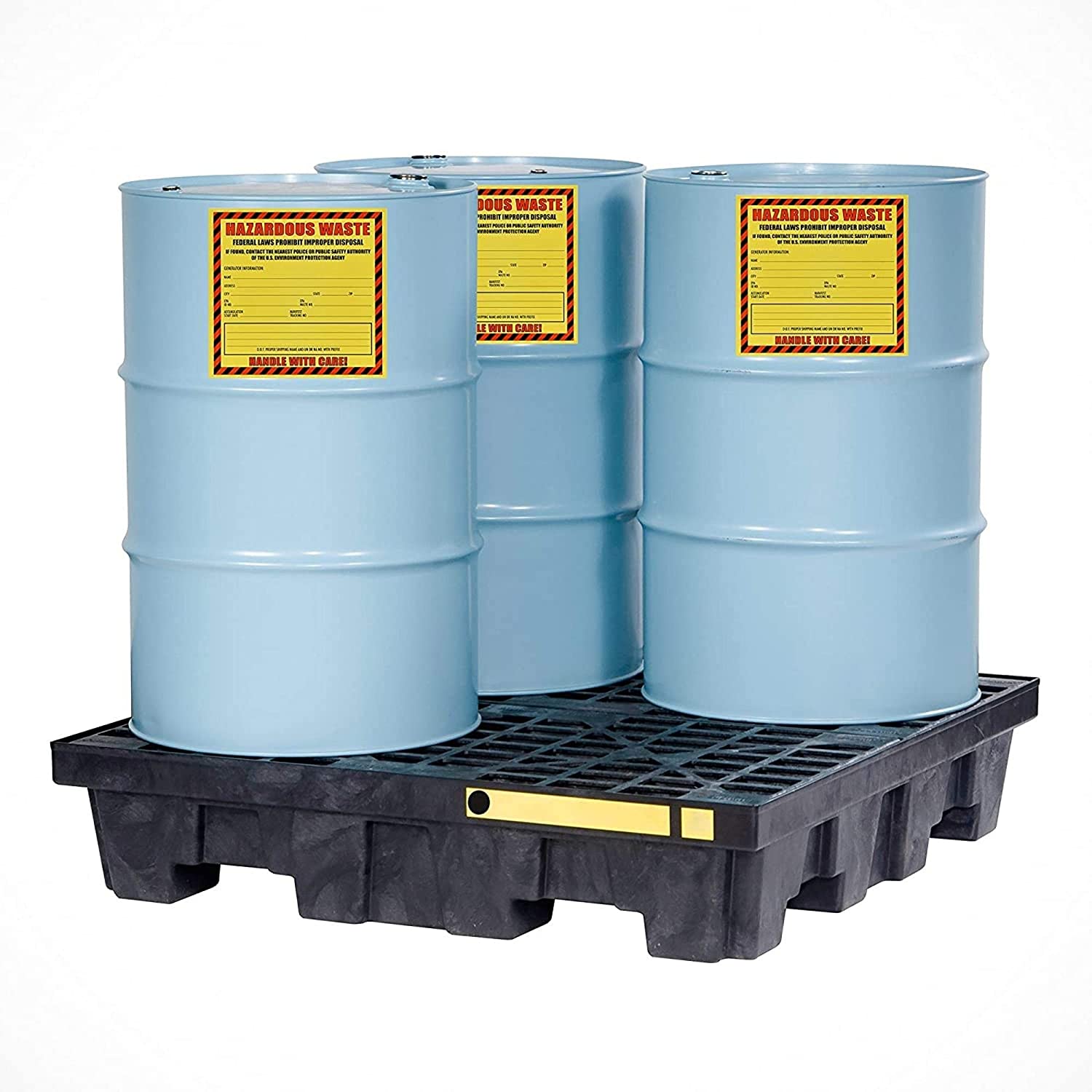 Hazardous Waste Label, 6" x 6", Self-Adhesive