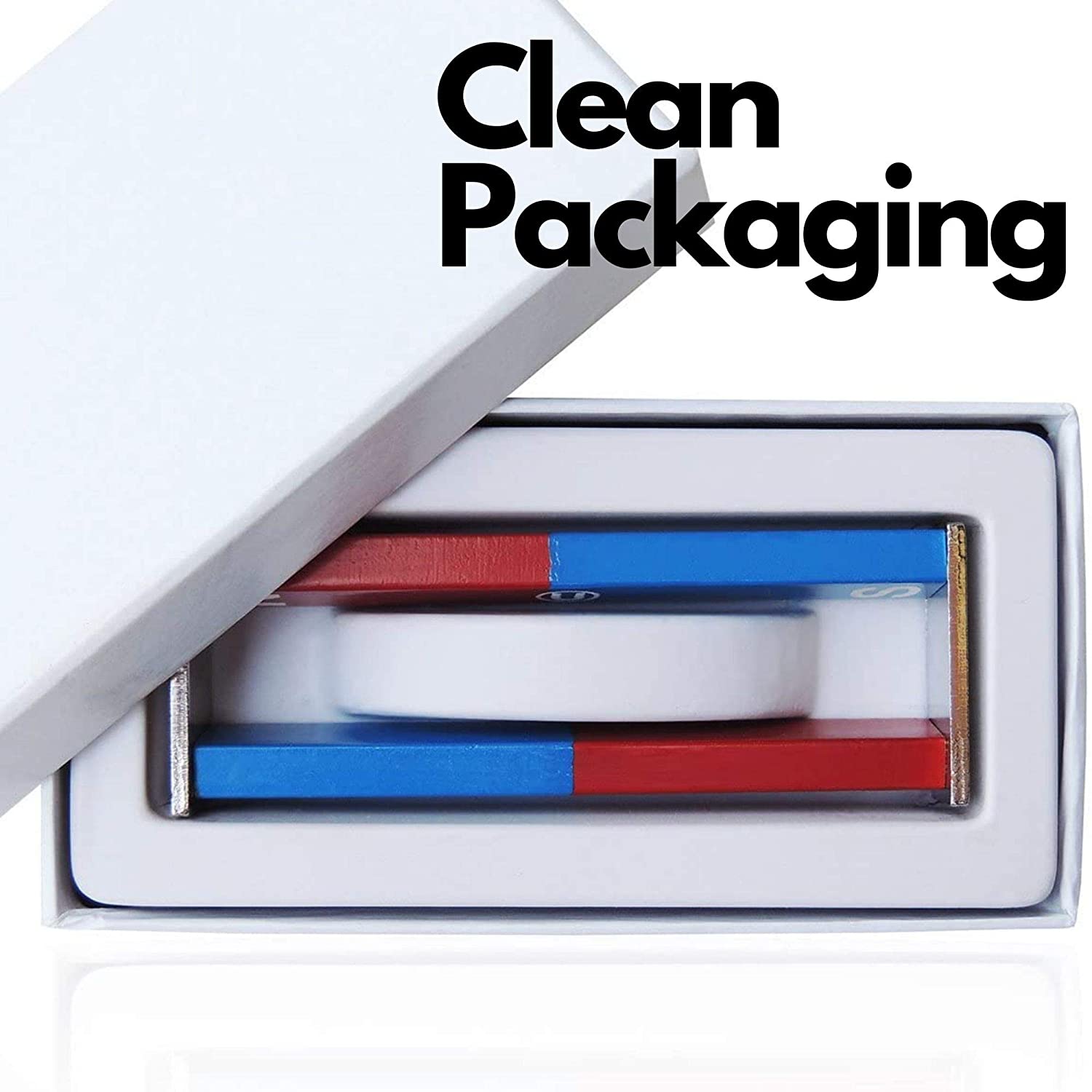 North/South Bar Magnets, 3 inch Length - Pack of 2