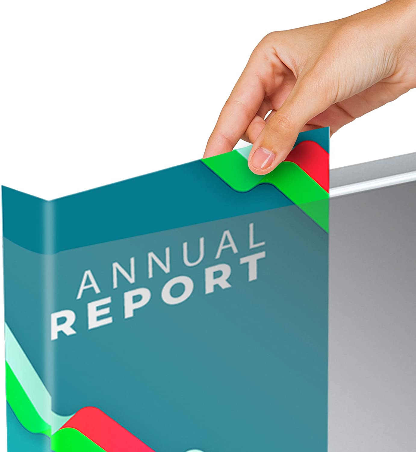 Landscape View Binder, White, 2 inch Round Ring